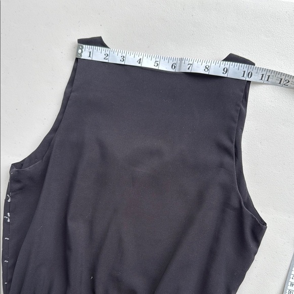 Cokluch Black and White Midi Summer Dress with Pockets - Picture 14 of 15